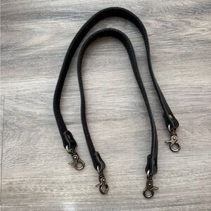 Two Black Replacement Tote Bag / Purse Straps